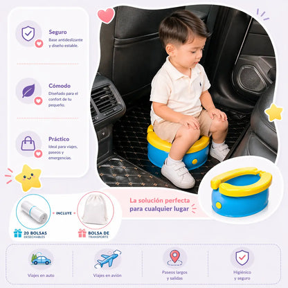 Orinal Plegable de Viaje para Niños