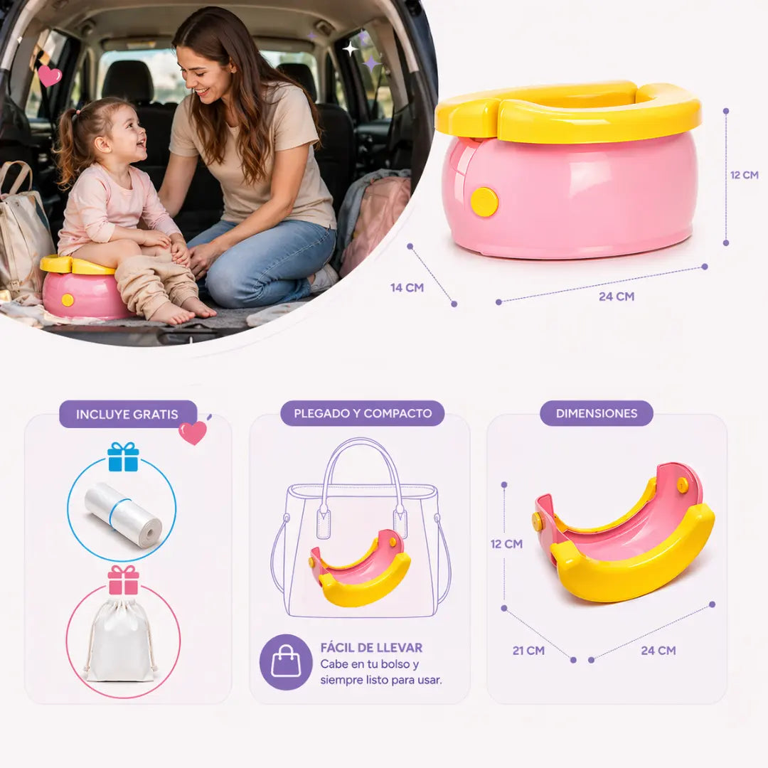 Orinal Plegable de Viaje para Niños