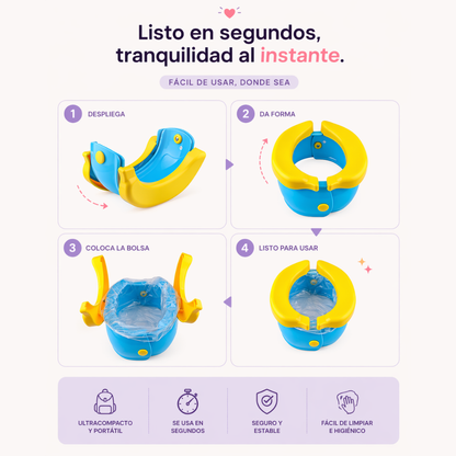 Orinal Plegable de Viaje para Niños